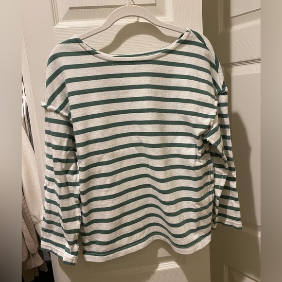 Madewell Luxe Long-Sleeve Tee in Falon Stripe - Picture 2 of 7